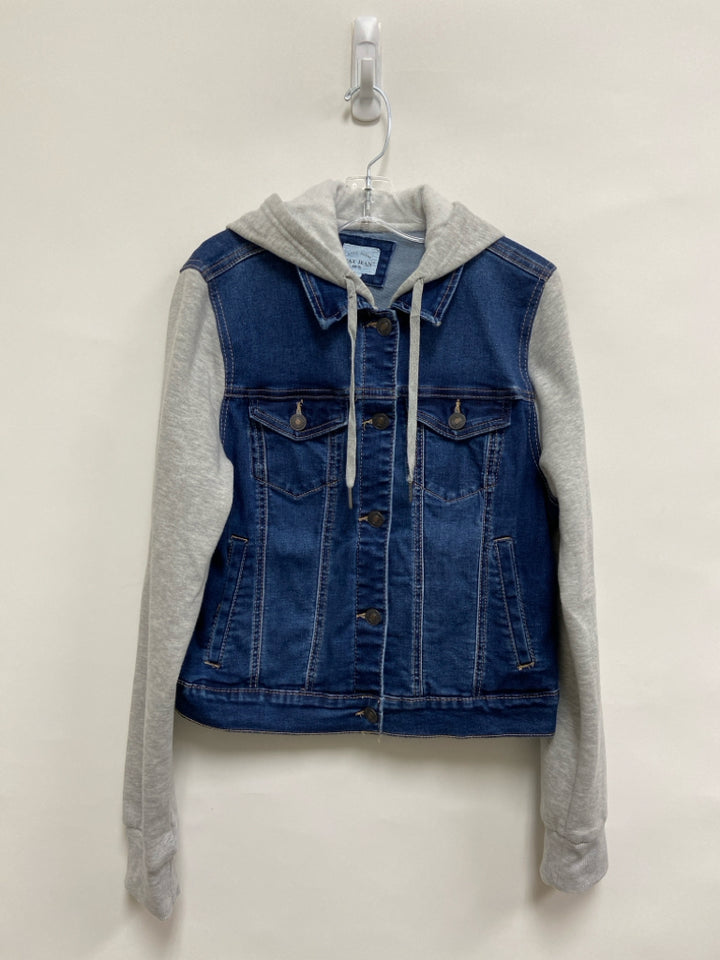 SIZE L Gray/Blue Denim Hooded Boy&