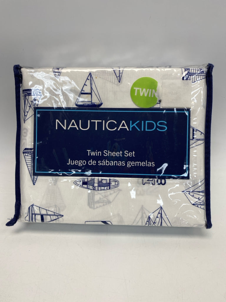 NEW/PKG Nautica Blue Kids Bedding