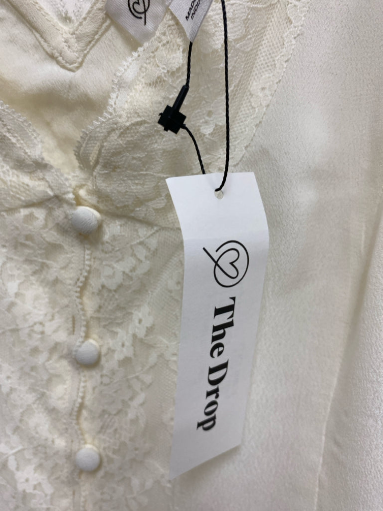 NWT Size L Cream Lace Sleeveless Ladies Top