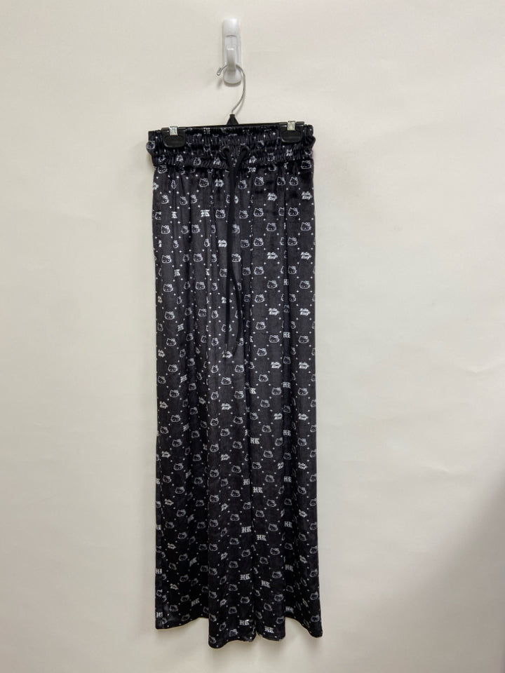 Size XS Black White Hello Kitty Velour Ladies Lounge Pants