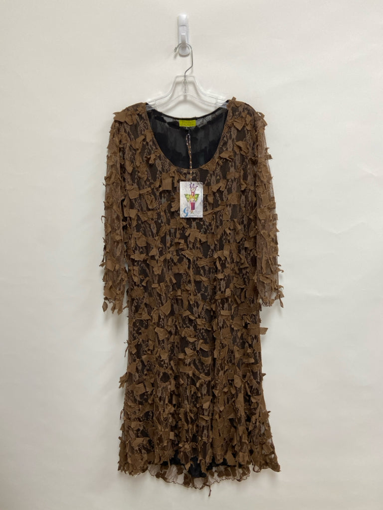 NWT Size L Brown Lace Ladies Dress