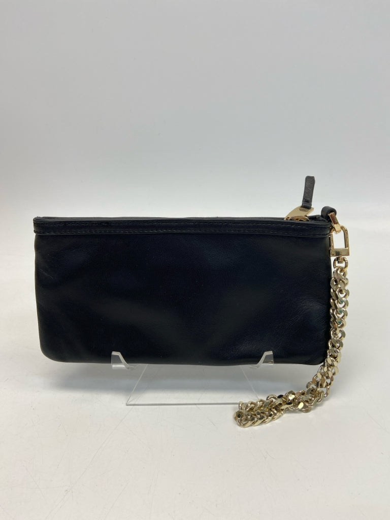 Via Spiga Black Mesh Wristlet