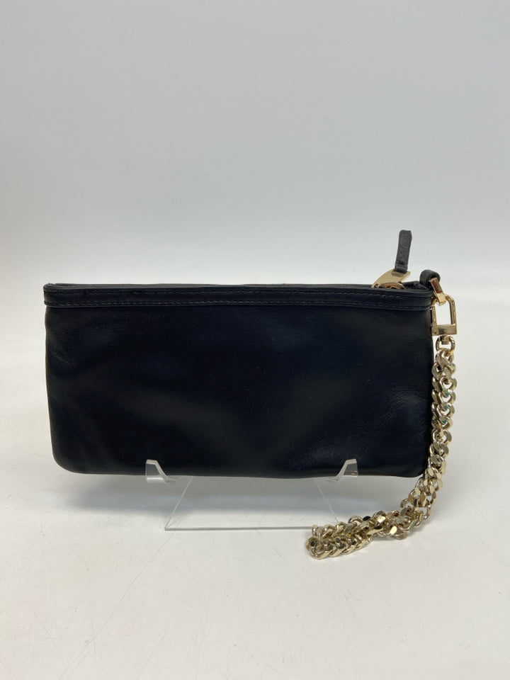 Via Spiga Black Mesh Wristlet