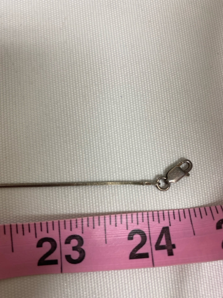 Silver Blue Necklace