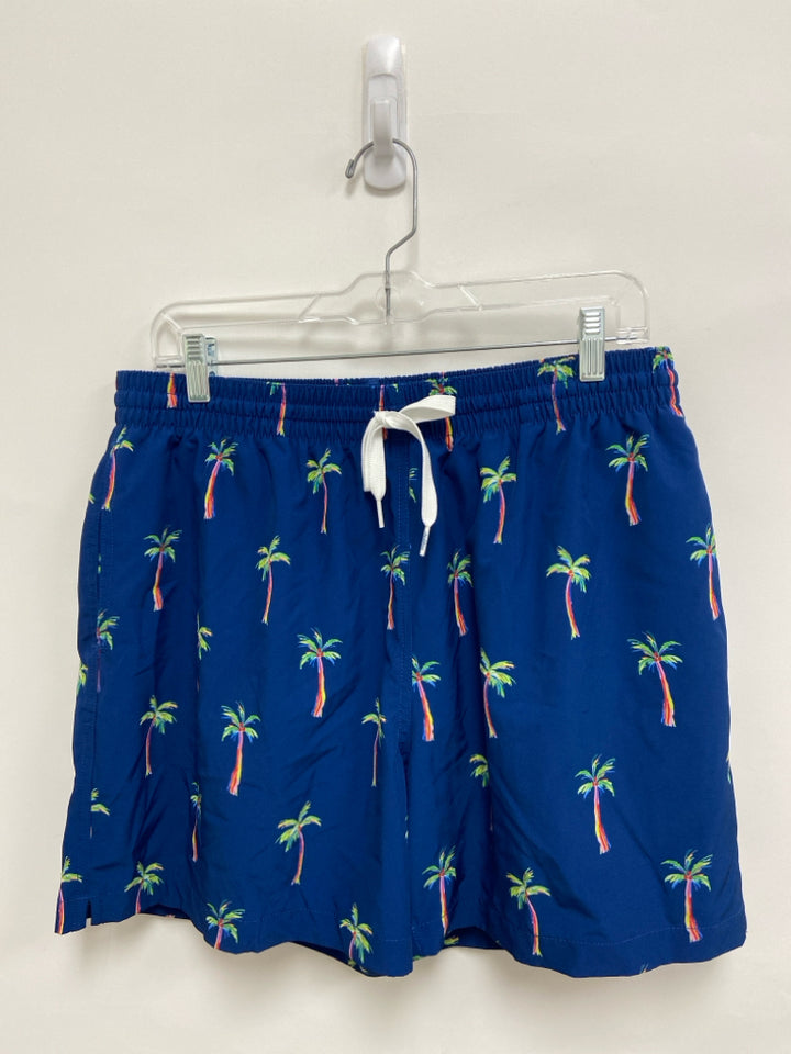 Chubbies Size XL Blue Green/Multi Palm Trees Men&