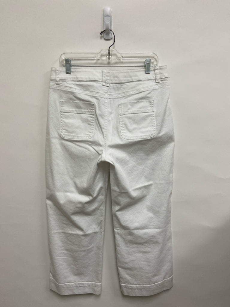 Talbots Size 12P White Wide Leg Petite Jeans
