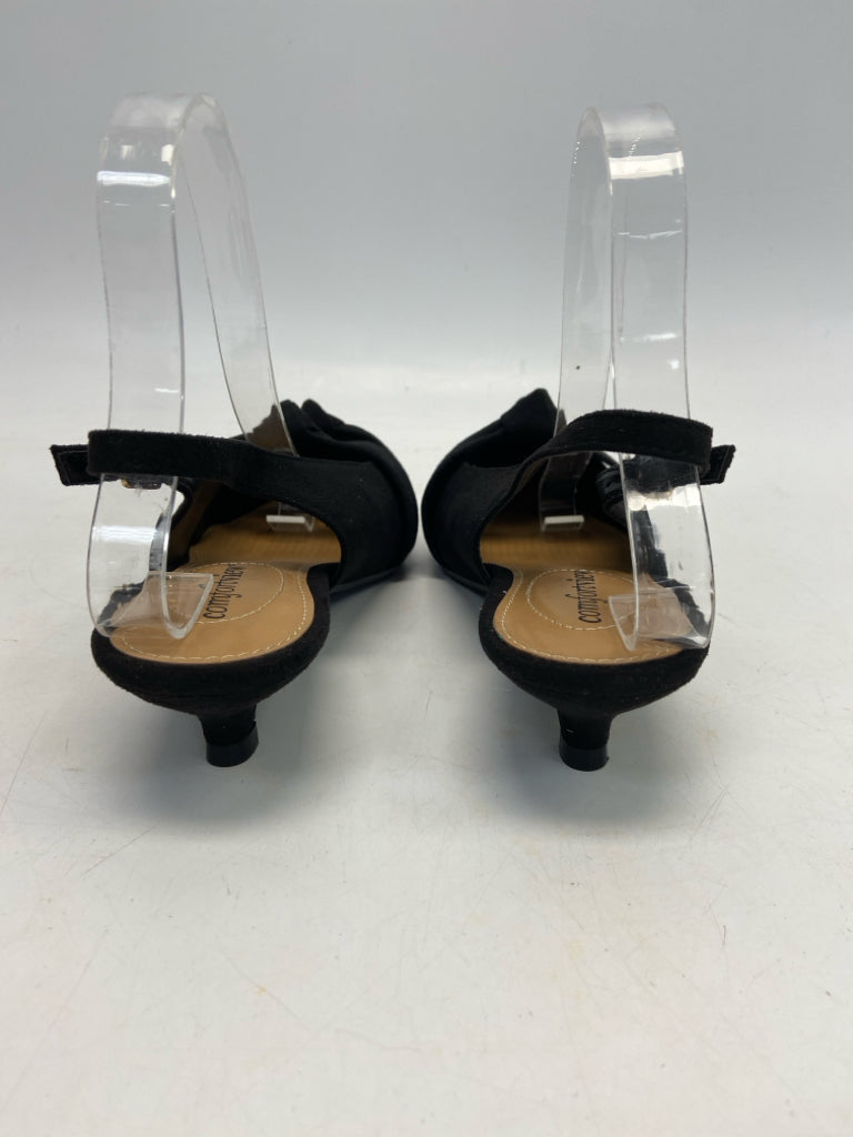 NWOT Comfortview  Size 9.5 Black Knotted Heels