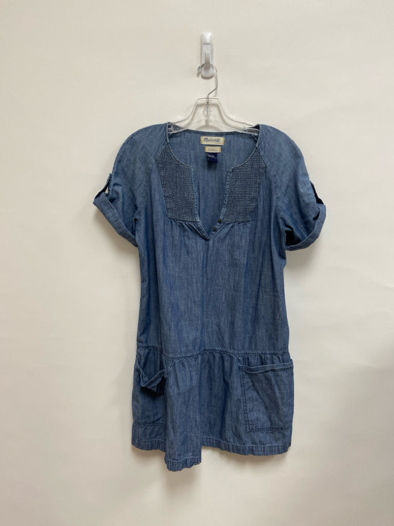 Madewell Size XS Blue Heather V Neck Chambray Ladies Dress