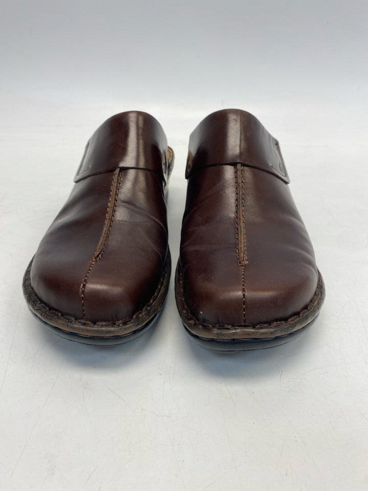 Josef Seibel EU Shoe Size 39 US Shoe Size Dark Brown Clogs