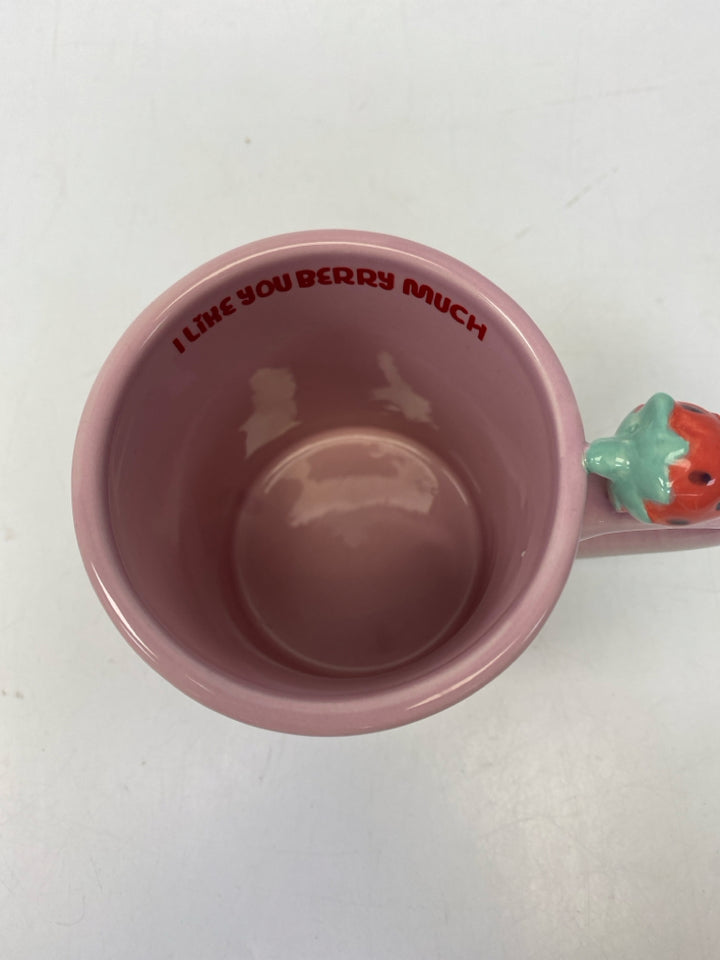 Pink Strawberries Coffee Mug