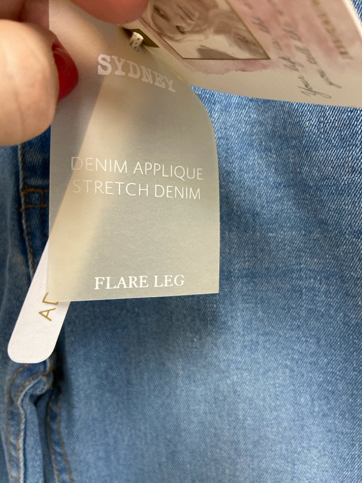 NWT Jessica Simpson SIZE 10 Faded Denim Flared Girl&