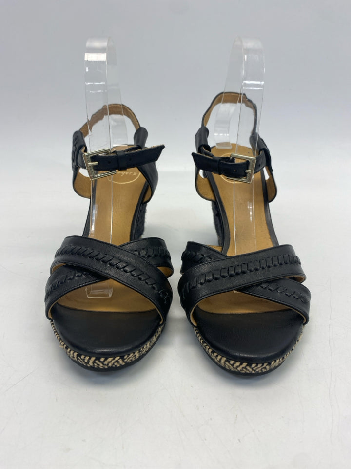 Jack Rogers  Size 9.5 Black Crisscross Sandals