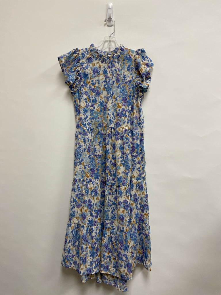 PINCH Size S Blue Cream/Brown Ladies Dress