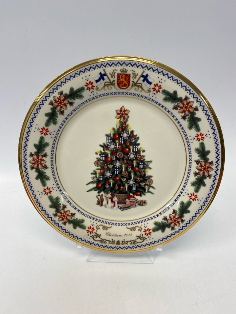 Lenox Cream Green/Multi Christmas Decorative Plate