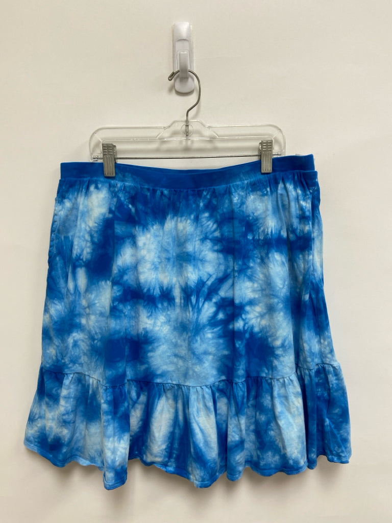 Lands End SIZE 14/16+ Blue White Tie Dye Girl&