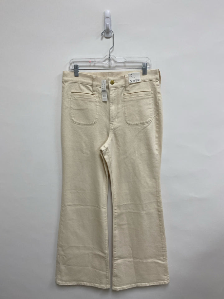 NWT J Crew Size 30 Beige Wide Leg Ladies Jeans