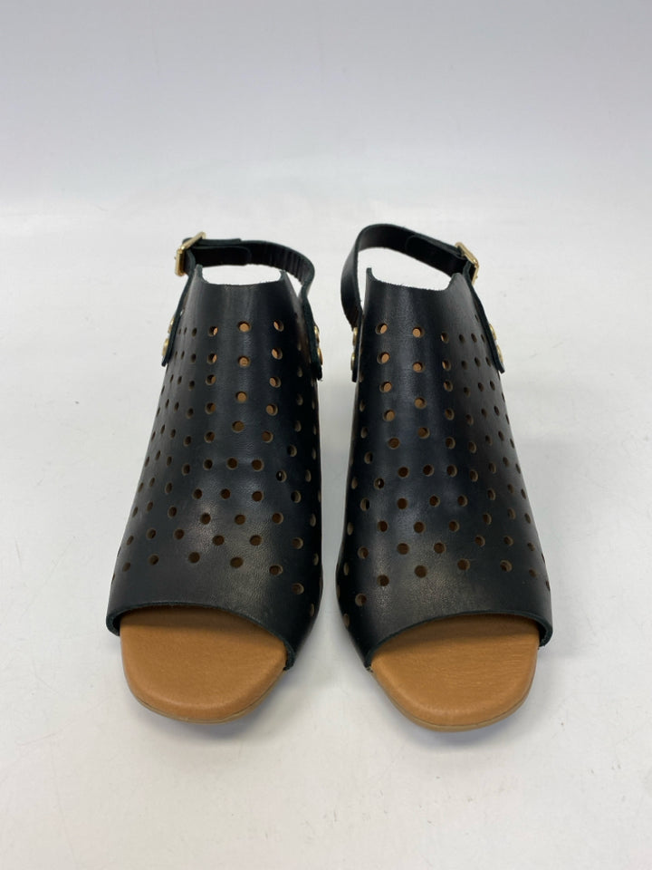 Ericmichael  Size 39 Black Perforated Sandals