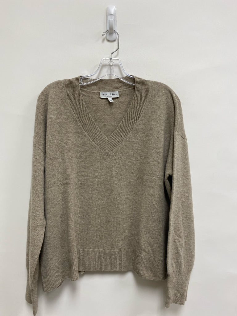 Michael Stars Size L Tan Wool Blend Ladies Sweater