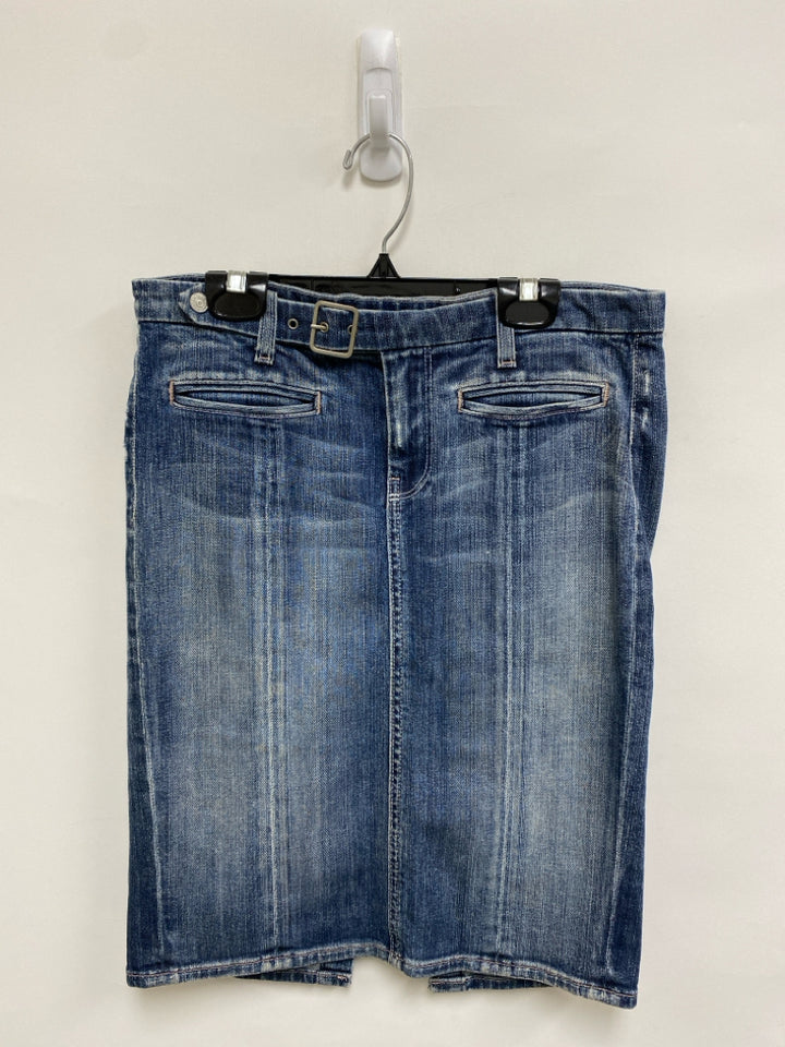7/Mankind Size 27 Faded Blue Ladies Skirt