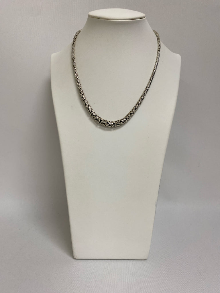 Silver Black Necklace