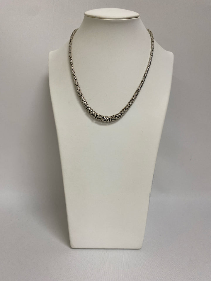 Silver Black Necklace
