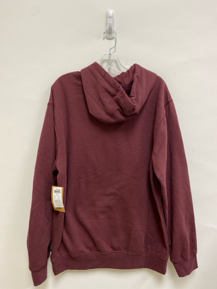 NWT Vans Size L Burgundy Hooded Men&
