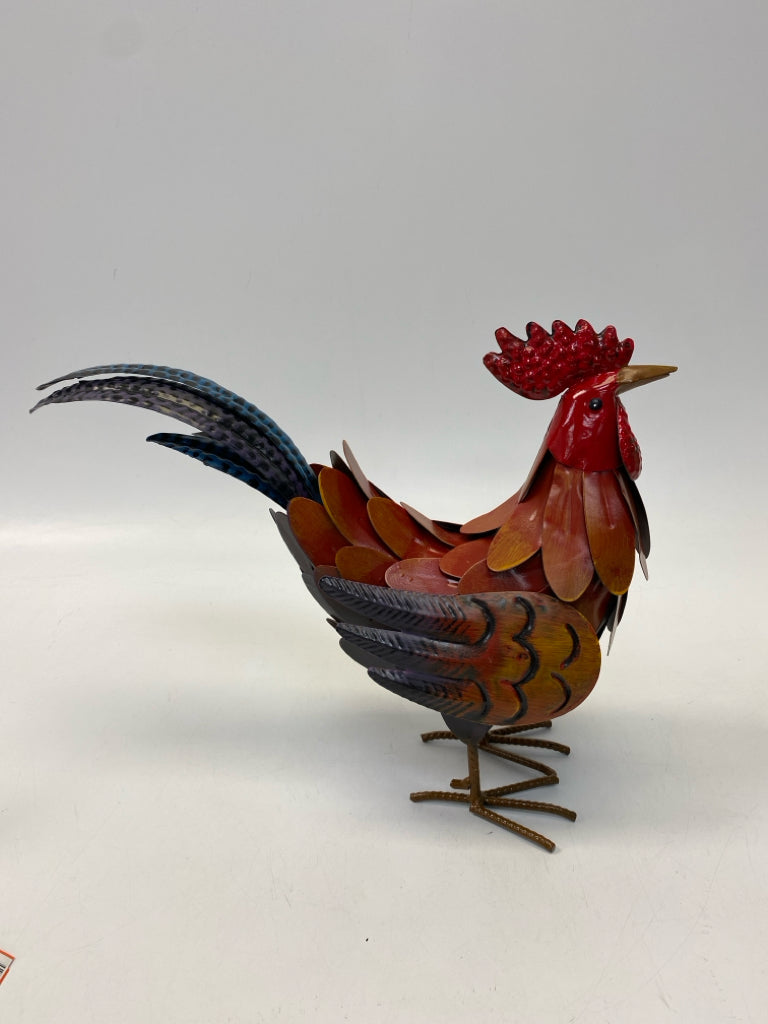 Red Blue Metal Figurine