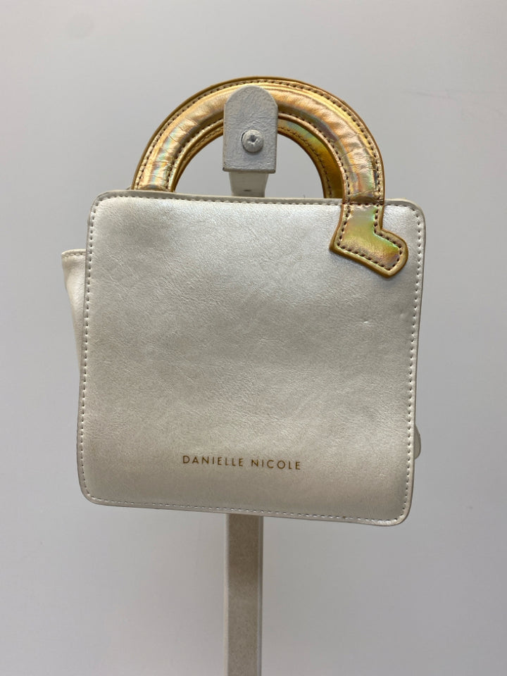 Disney White/Gold Beauty/Beast Handbag