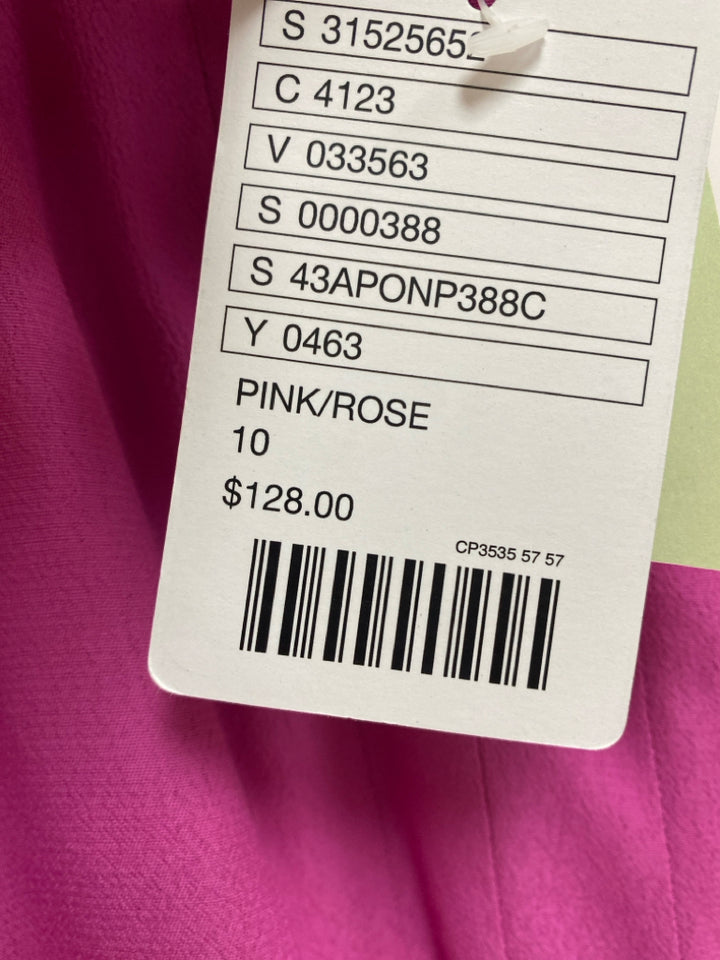 NWT elevenses Size 10 Pink Wide Leg Ladies Pants