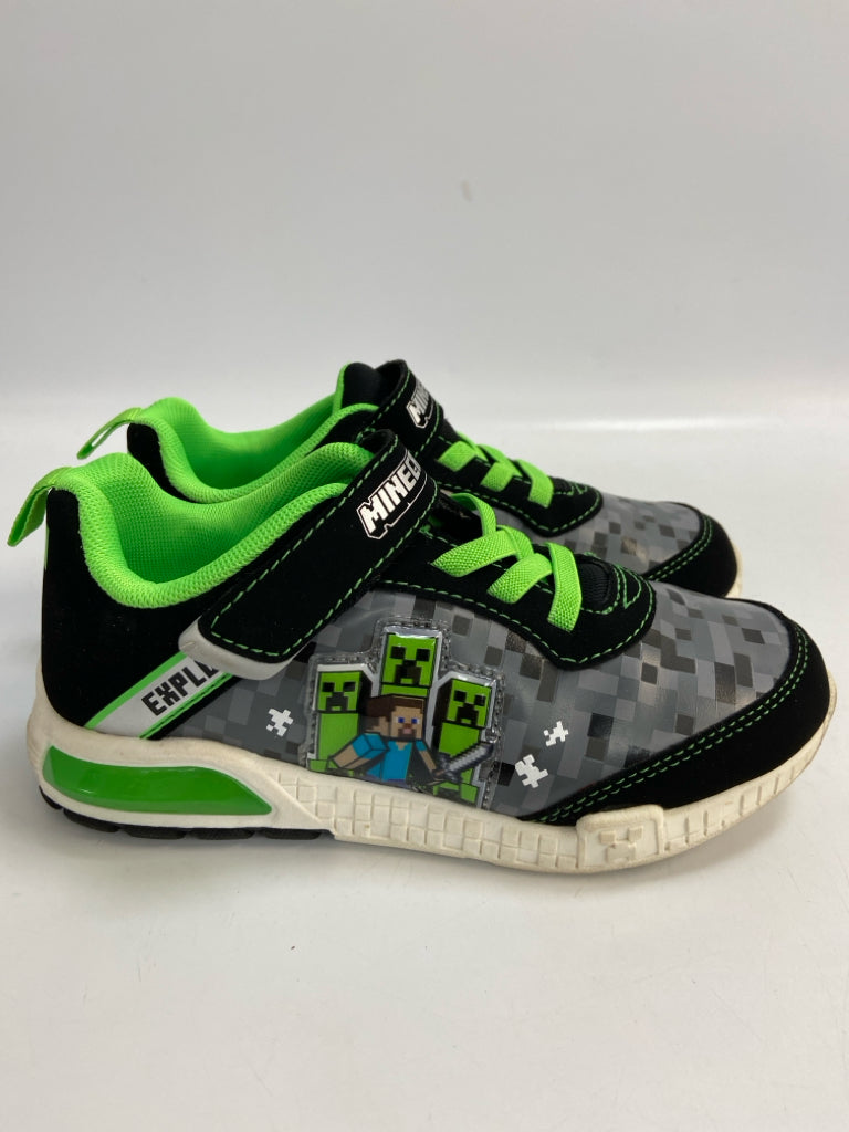 SIZE 13 Black Gray/Green Minecraft Boy&