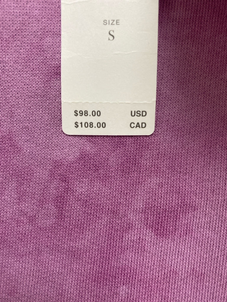 NWT Anthropologie Size S Purple Ruffles 3/4 Sleeve Ladies Top