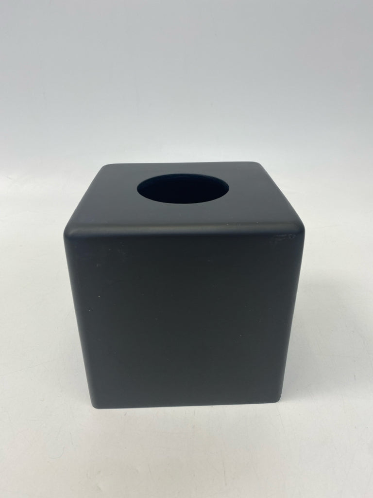 Black Ceramic Tissue Box Holder
