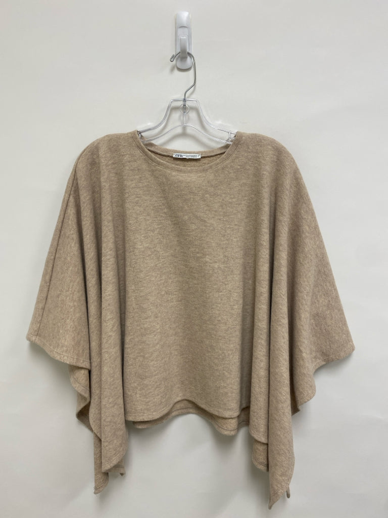 Zara Size XS Oatmeal Poncho Ladies Sweater