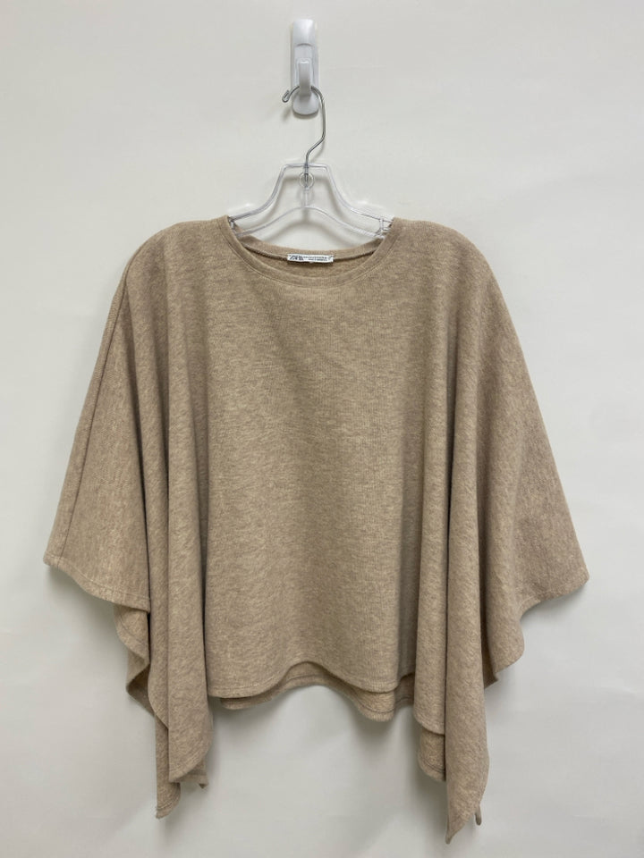 Zara Size XS Oatmeal Poncho Ladies Sweater
