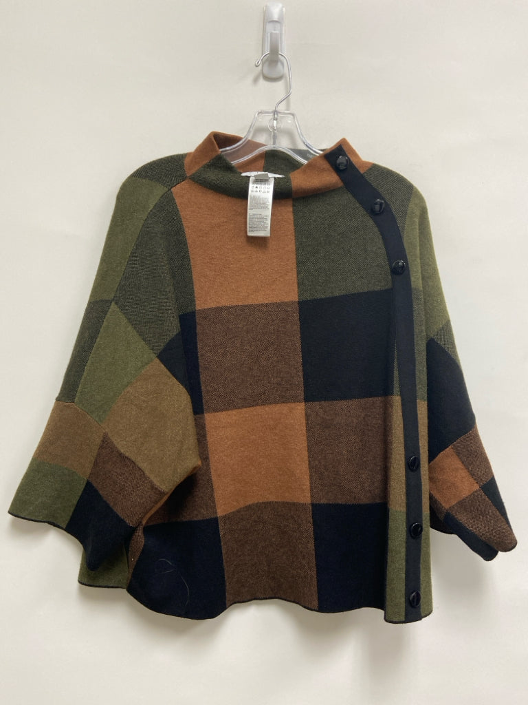 joseph ribkoff Size S Green Black/Brown Checkered Ladies Sweater