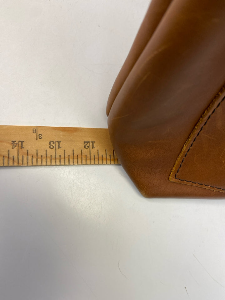 Portland Leather Goods Brown Leather Handbag