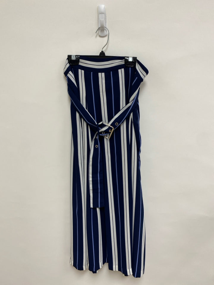 Wht House/Blk Mkt Size 4 Navy White Striped Ladies Skirt