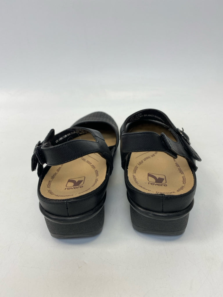 Revere  Size 11 Black Flats