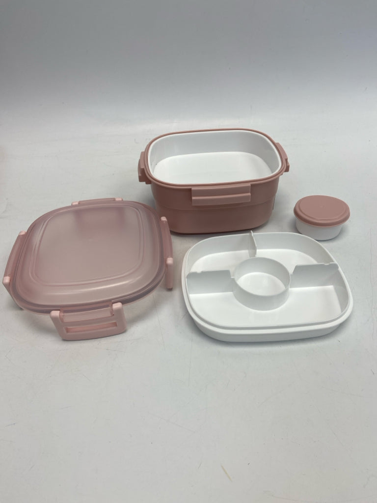 Pink Frosted Storage Container