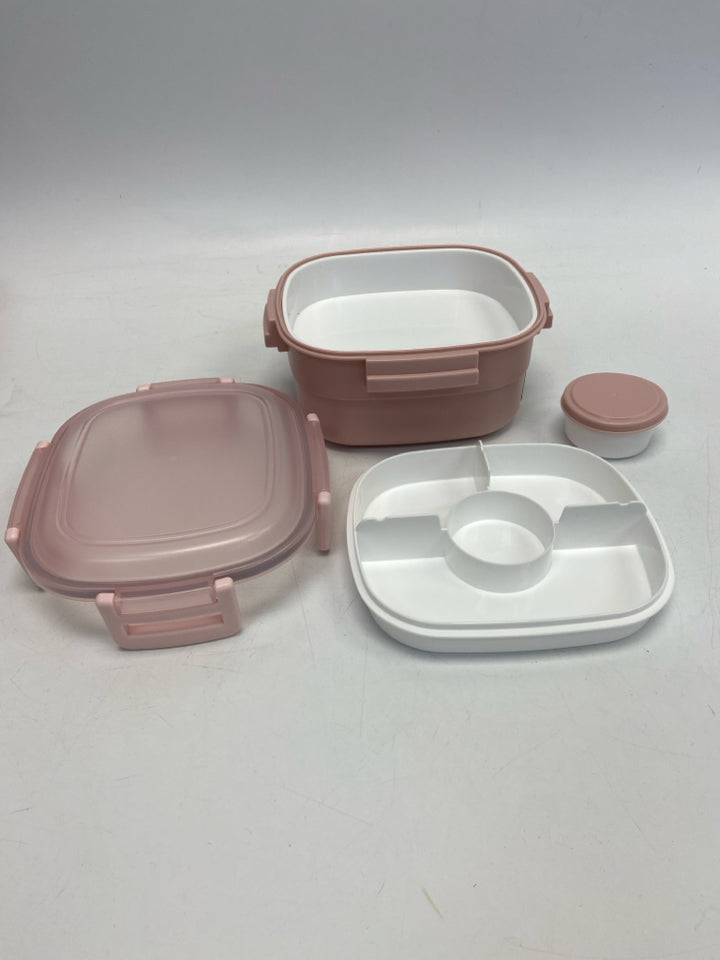 Pink Frosted Storage Container
