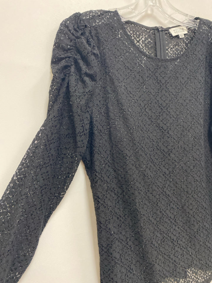 Molly Bracken Size S Black Lace Ladies Top
