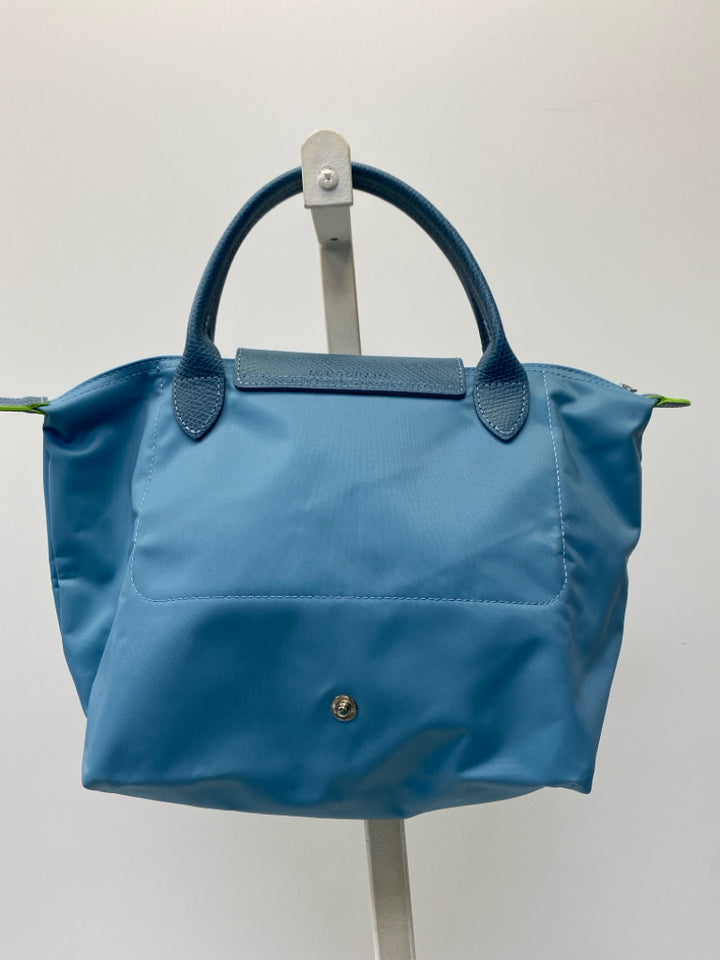 Longchamp Turquoise Nylon Tote Bag
