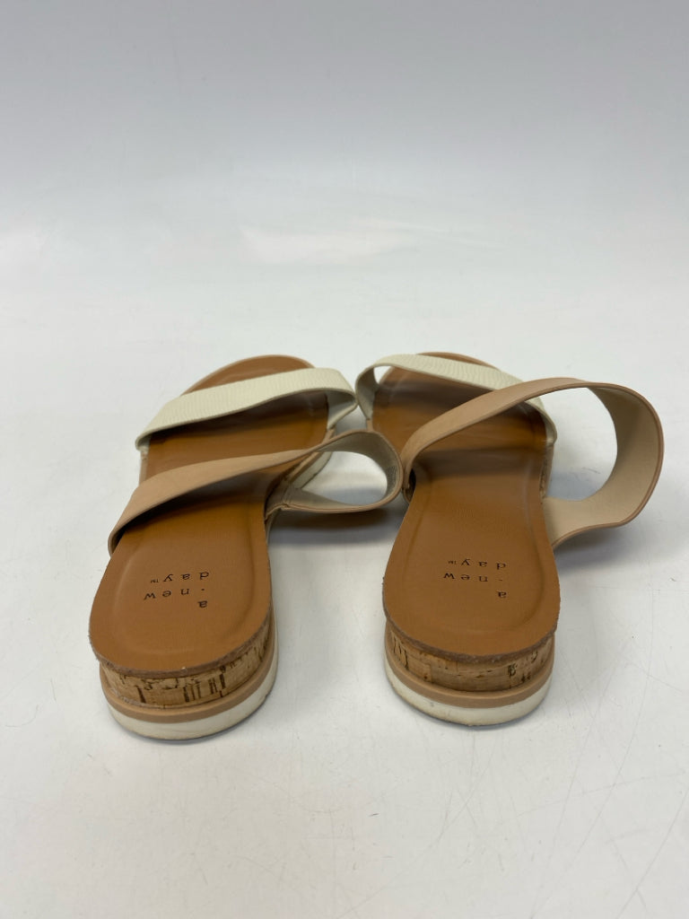 a new day  Size 7.5 Cream Tan Sandals