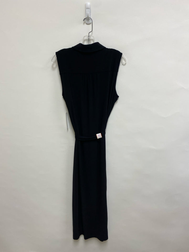 NWT EMMA &amp; MICHELE Size L Black Buttons Maxi Ladies Dress