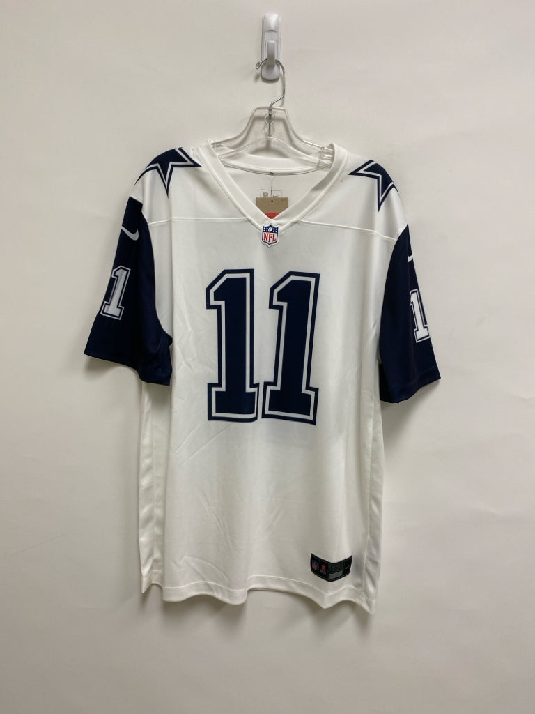 NWT Nike Size L White Navy Men&