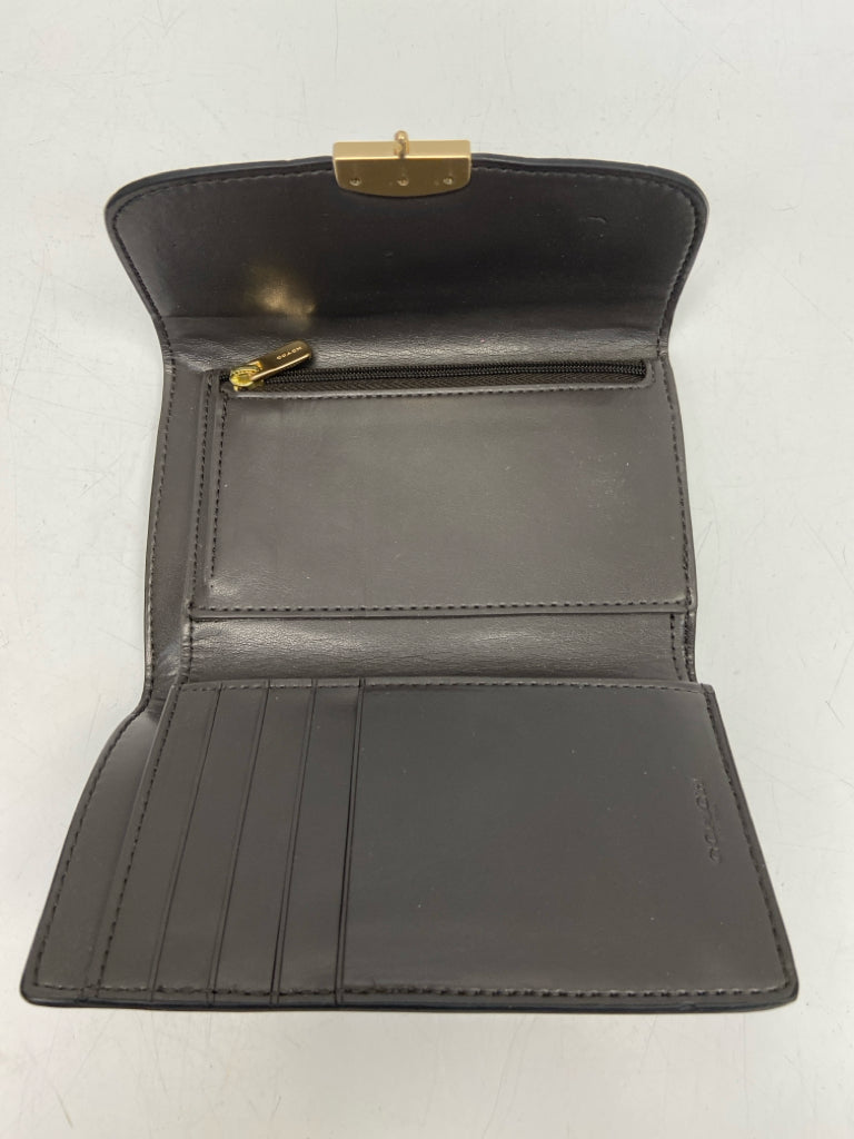 Coach Dark Green Gold Accent(s) Wallet