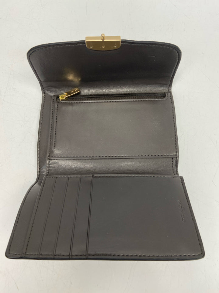 Coach Dark Green Gold Accent(s) Wallet