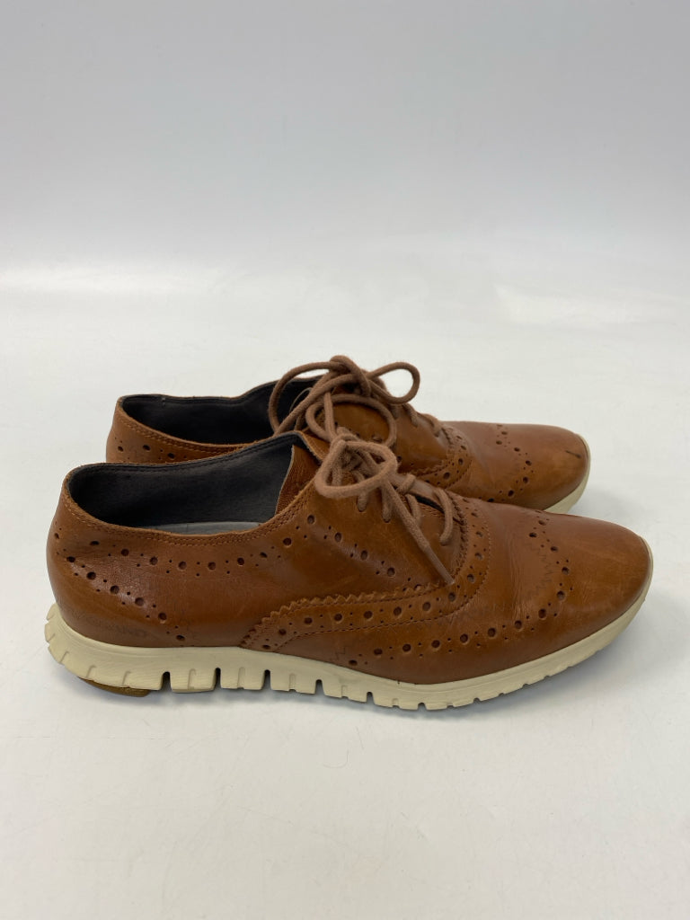 Cole Haan  Size 5.5 Brown Lace-up Flats