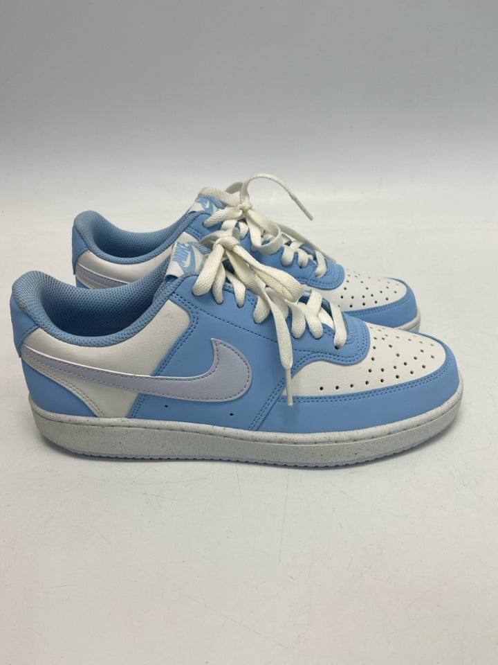 Nike  Size 9 Blue White Lace-up Sneakers