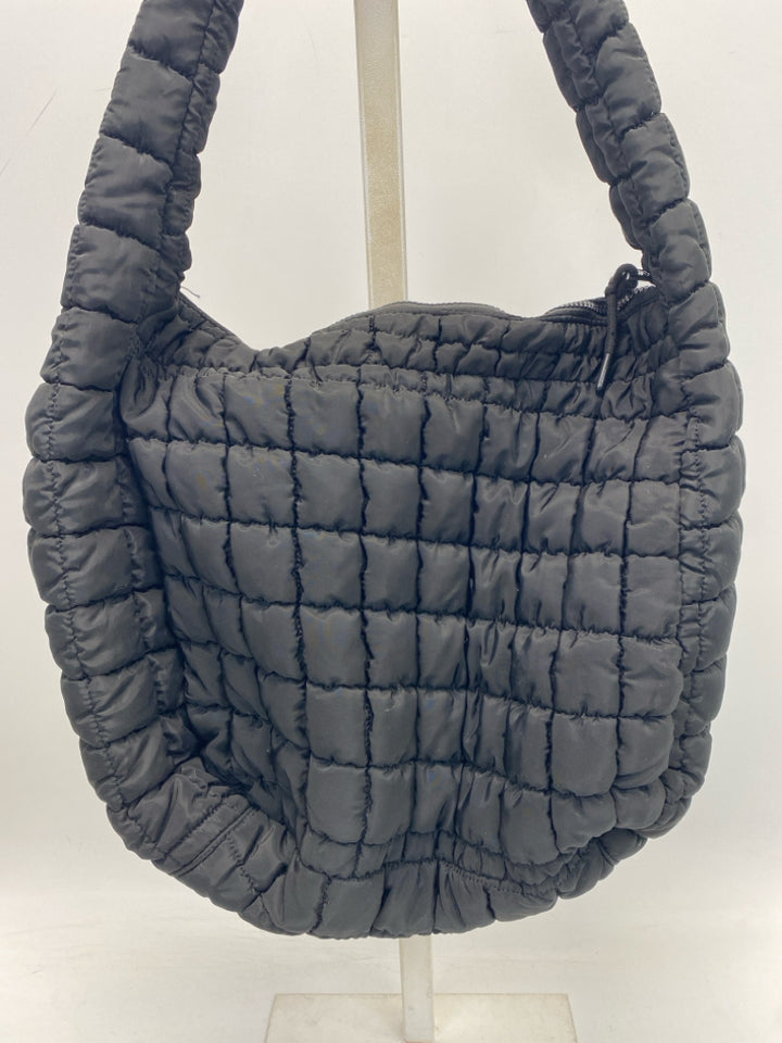 KATYDID Black Puffer Handbag